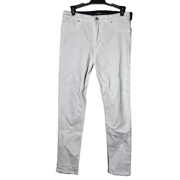 Hudson Women's Barbara Super Skinny Black and White Two-Tone Denim Jeans Size 28 - Picture 2 of 14